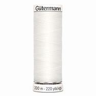 Gutermann 200m - Hvit, og Svart