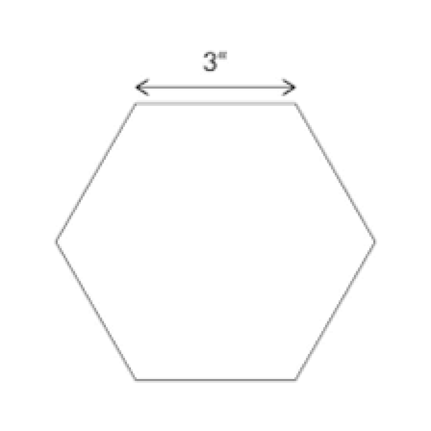 Hexagon 7/8"" plastmal